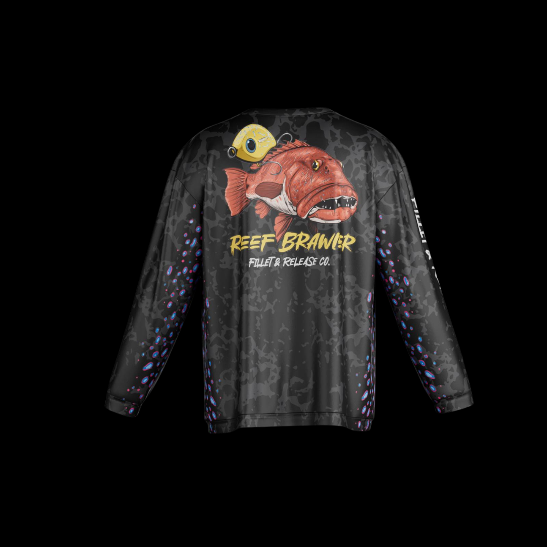 Crew Neck Fishing Jersey - Reef Brawler