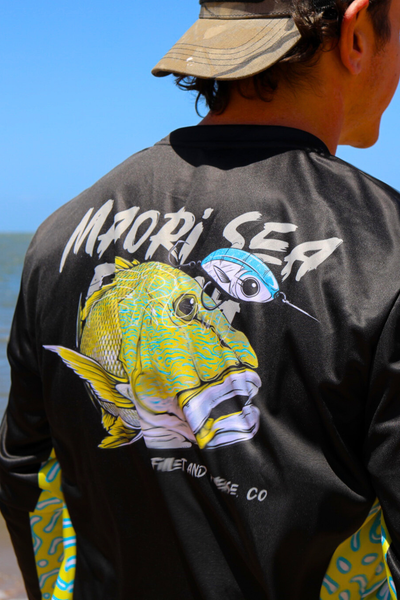 Crew Neck Fishing Jersey - Maori Sea Perch