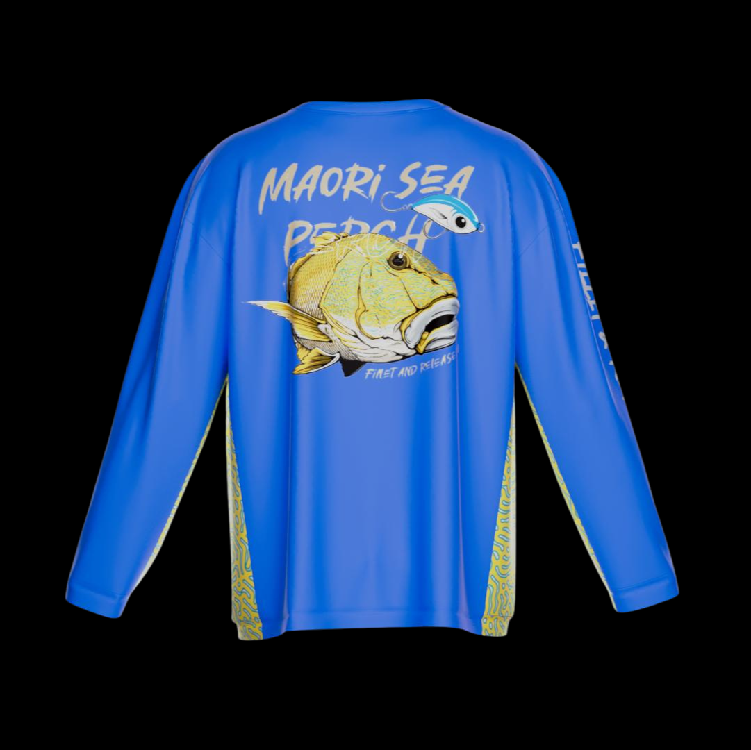Crew Neck Fishing Jersey - Maori Sea Perch