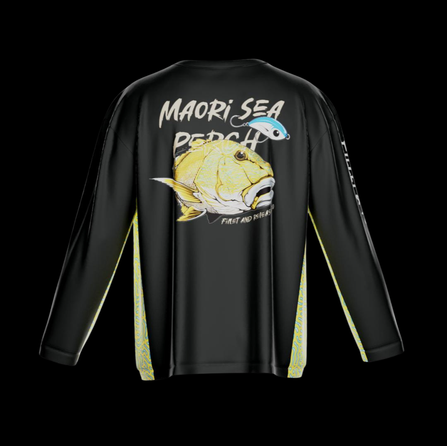 Crew Neck Fishing Jersey - Maori Sea Perch