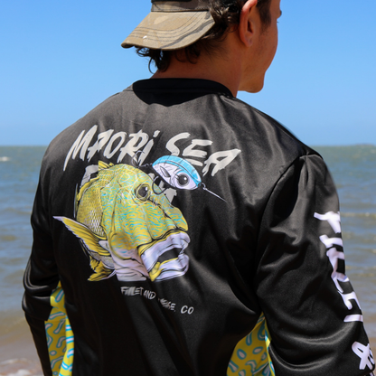 Crew Neck Fishing Jersey - Maori Sea Perch