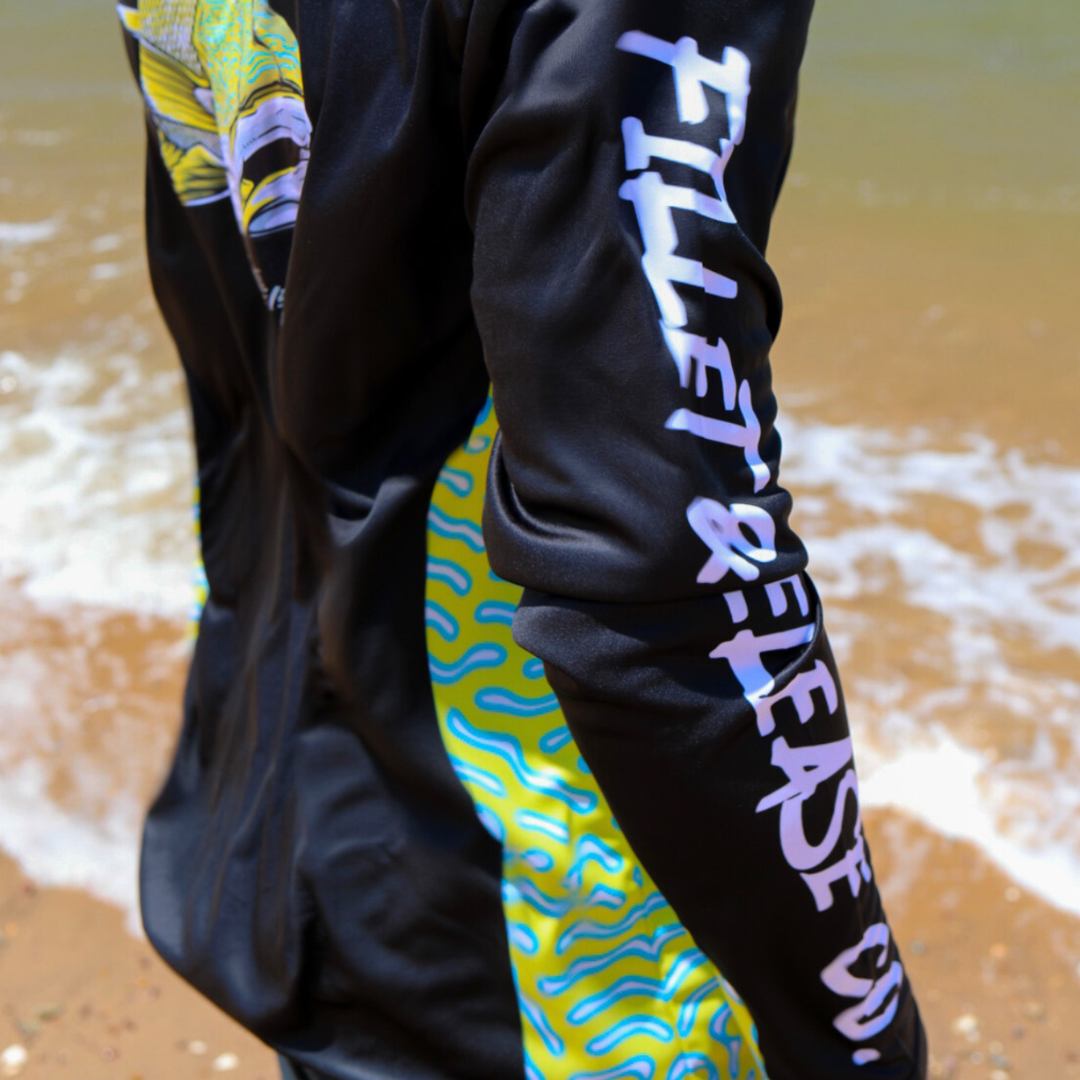 Crew Neck Fishing Jersey - Maori Sea Perch