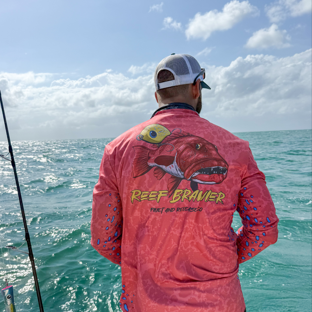 Crew Neck Fishing Jersey - Reef Brawler
