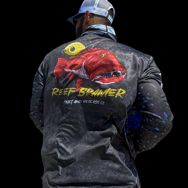 Crew Neck Fishing Jersey - Reef Brawler
